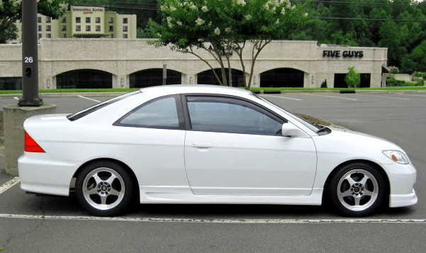 Image of SK-Import Voor Zijwindscherm Plak JDM Style 2-Deurs Smoke Kunststof Honda Civic
