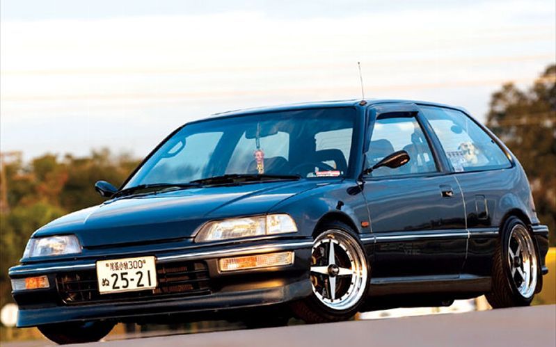 Image of SK-Import Voor Zijwindscherm Plak JDM Style 3-Deurs Smoke Kunststof Honda Civic