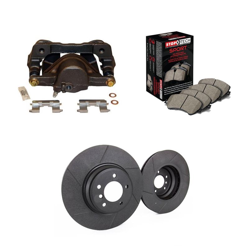 Image of SK-Import Voor Big Brake Kit Slotted 1-Pod 282mm Honda Civic,CRX,Del Sol