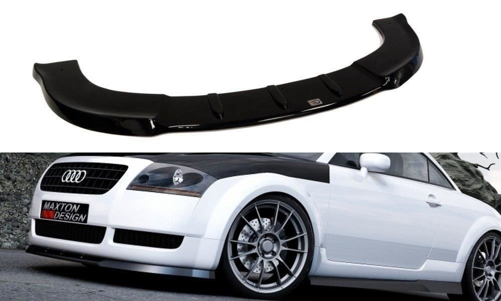 Image of Maxton Voor Bumper Lip Glanzend Zwart ABS Plastic Audi TT
