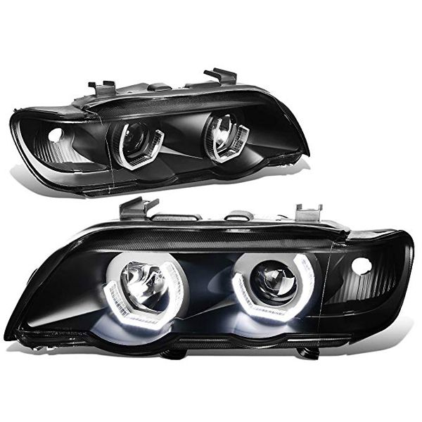 SK-Import Koplampen Black Housing BMW X5 Pre Facelift