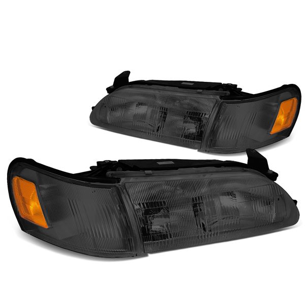 Image of SK-Import Koplampen Chrome Housing Oranje Glas Smoke Glas Toyota Corolla