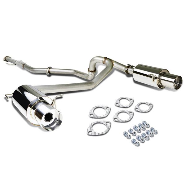 Image of SK-Import Cat-back Uitlaatsysteem 61mm Roestvrij Staal Hyundai Coupé