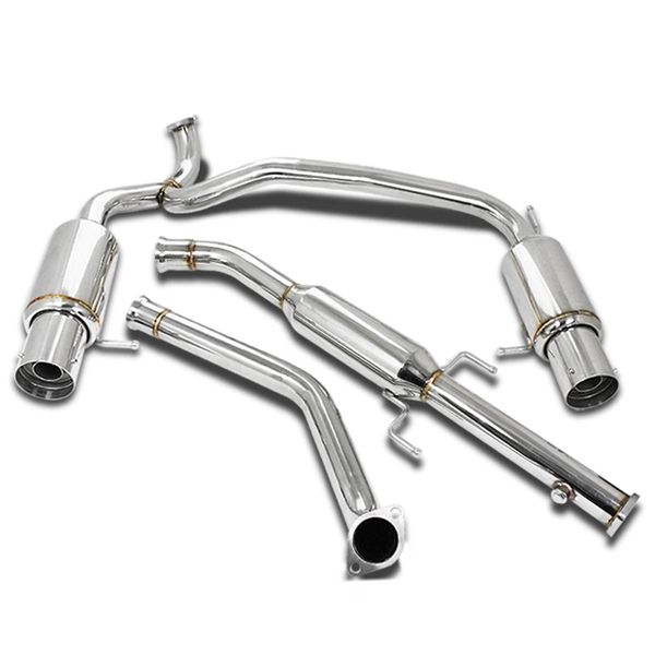 Image of SK-Import Cat-back Uitlaatsysteem 57mm Roestvrij Staal Hyundai Coupé