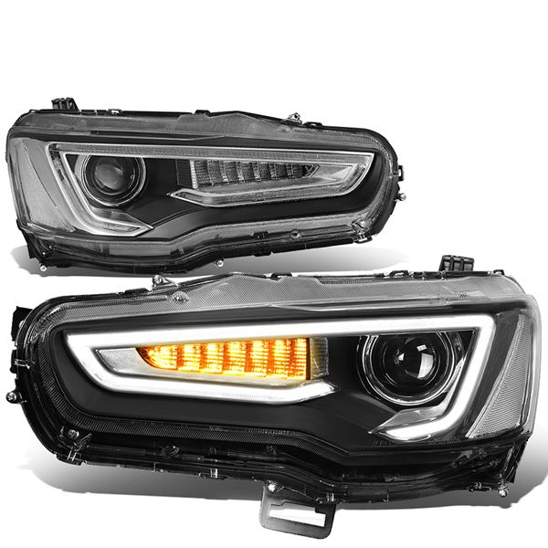 Image of SK-Import Koplampen Black Housing Mitsubishi Lancer,Lancer Evolution