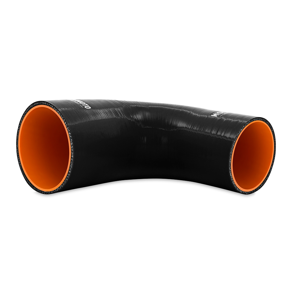 Image of Mishimoto Koppelstuk 90 Graden Zwart Silicone