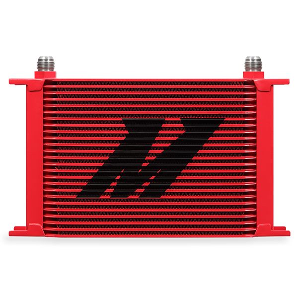 Image of Mishimoto Oliekoeler Rood 25 Rijen Aluminium
