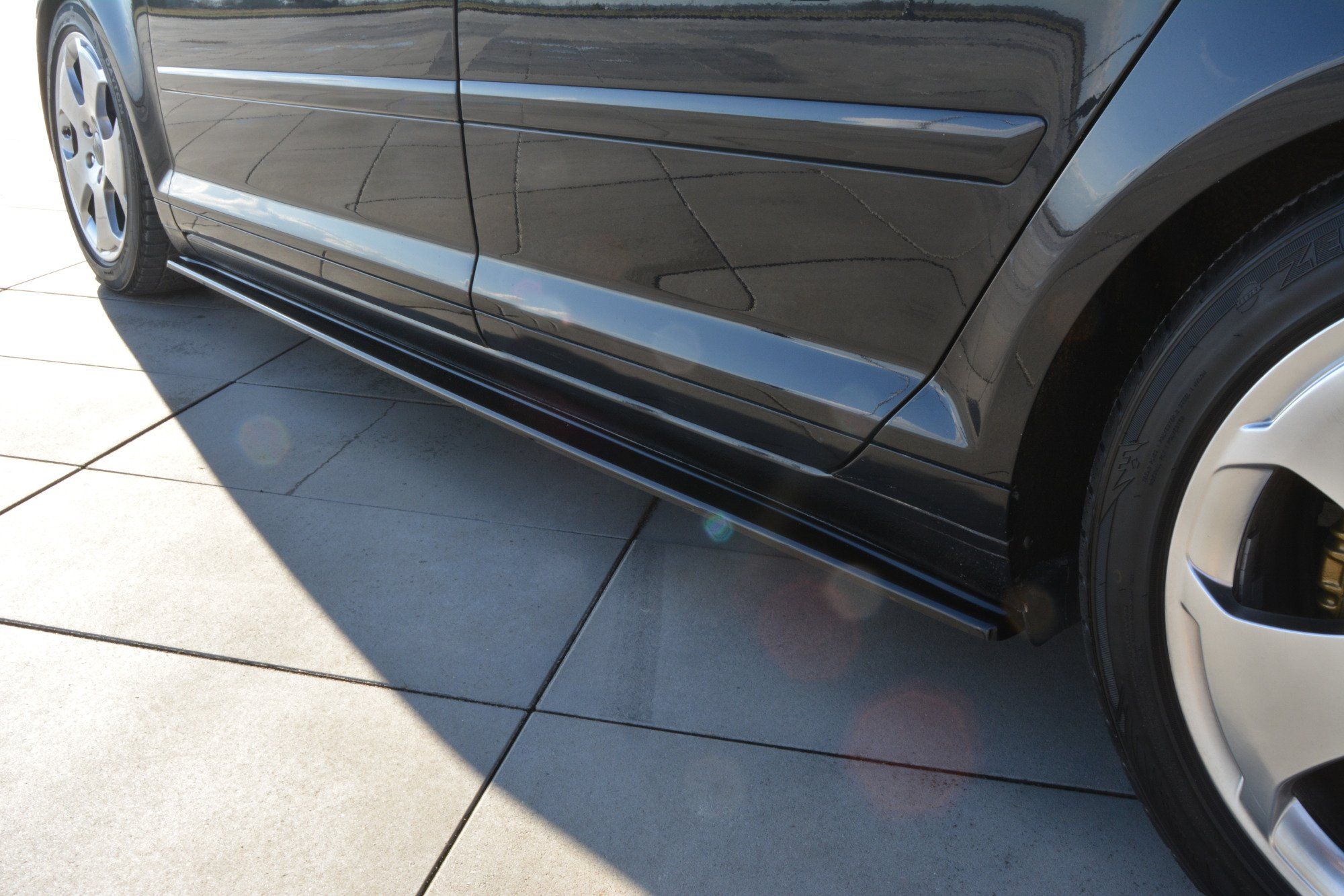 Image of Maxton Side Skirts Glanzend Zwart ABS Plastic Audi A3 Facelift