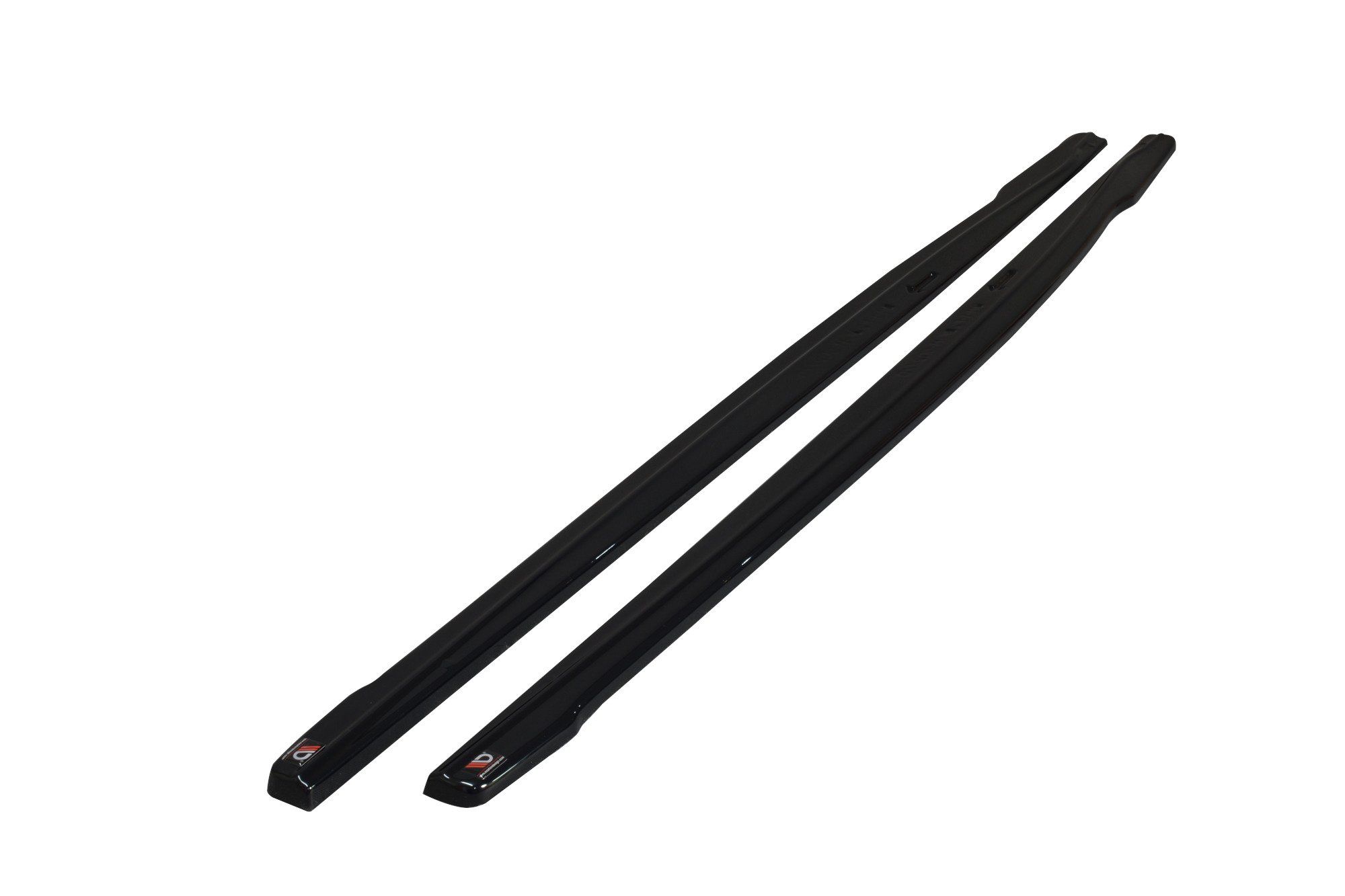 Image of Maxton Side Skirts V2 Glanzend Zwart ABS Plastic BMW 1M LCI