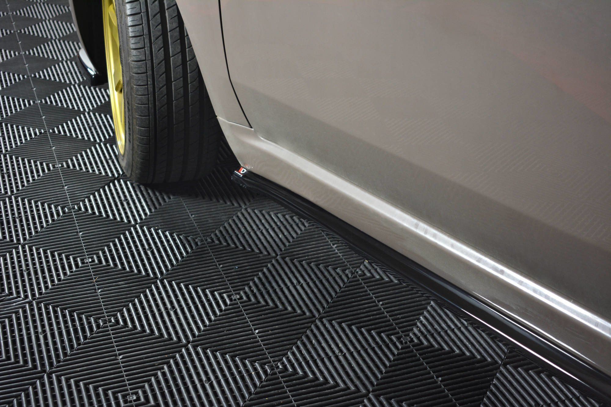 Image of Maxton Side Skirts Glanzend Zwart ABS Plastic Fiat 500