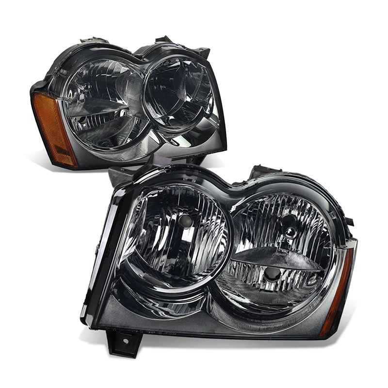 Image of SK-Import Koplampen Chrome Housing Smoke Glas Jeep Cherokee