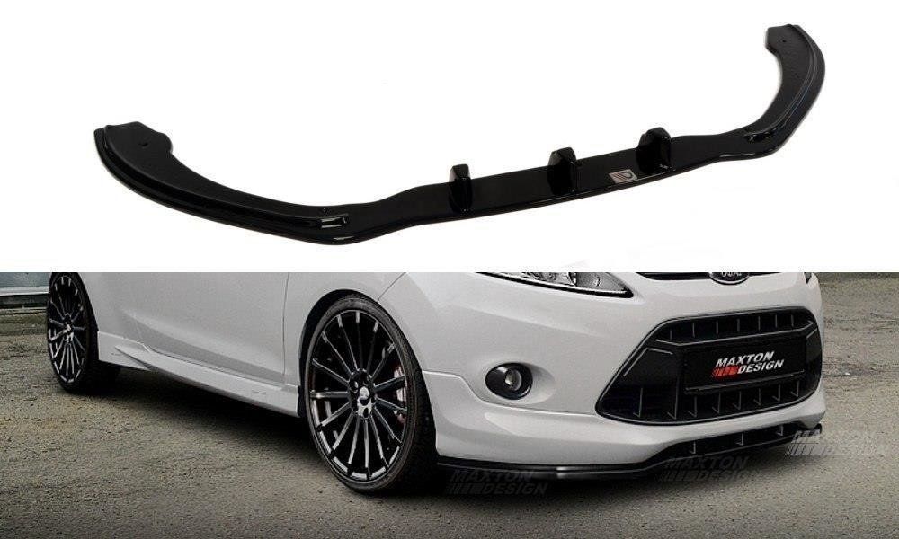 Image of Maxton Voor Bumper Lip Glanzend Zwart ABS Plastic Ford Fiesta