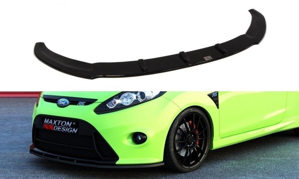 Image of Maxton Voor Bumper Lip Glanzend Zwart ABS Plastic Ford Fiesta