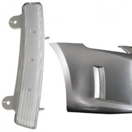 Image of DEPO Voor Knipperlicht Chrome Housing Helder Glas Nissan 350Z Pre Facelift