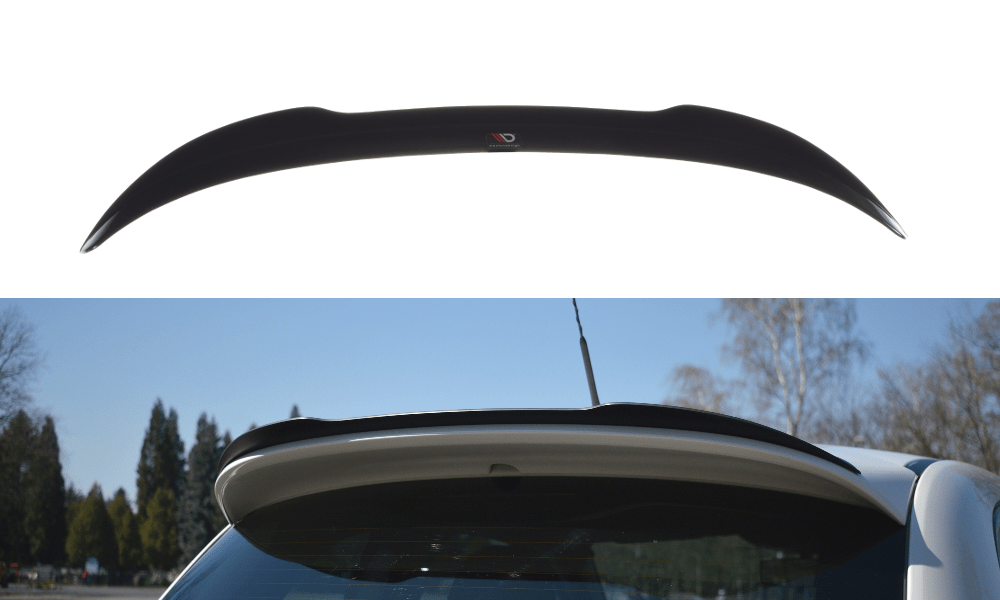 Image of Maxton Achter Spoiler Verlengstuk Glanzend Zwart ABS Plastic Fiat 500 Pre Facelift