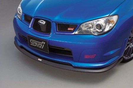 Image of AeroworkS Voor Bumper Lip ST Style Carbon Subaru Impreza Facelift
