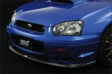 Image of AeroworkS Voor Bumper Lip ST Style Carbon Subaru Impreza
