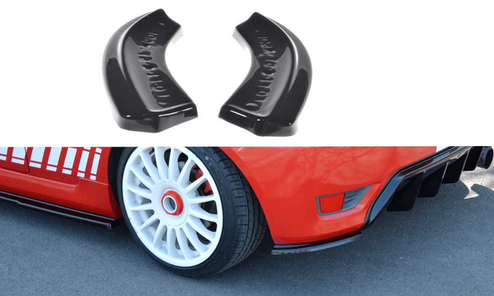 Image of Maxton Achter Bumper Lip Glanzend Zwart ABS Plastic Ford Fiesta