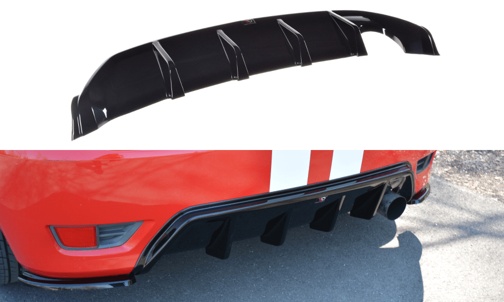 Image of Maxton Achter Diffuser Glanzend Zwart ABS Plastic Ford Fiesta