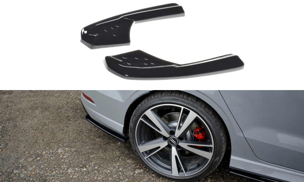 Image of Maxton Achter Bumper Lip Glanzend Zwart ABS Plastic Audi RS3 Facelift