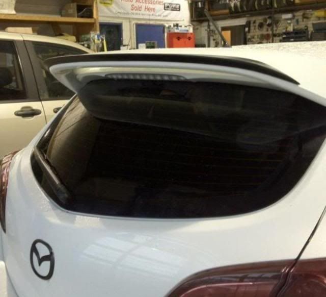 Image of SK-Import Achter Spoiler Add-on Zwart ABS Plastic Mazda 3 Facelift