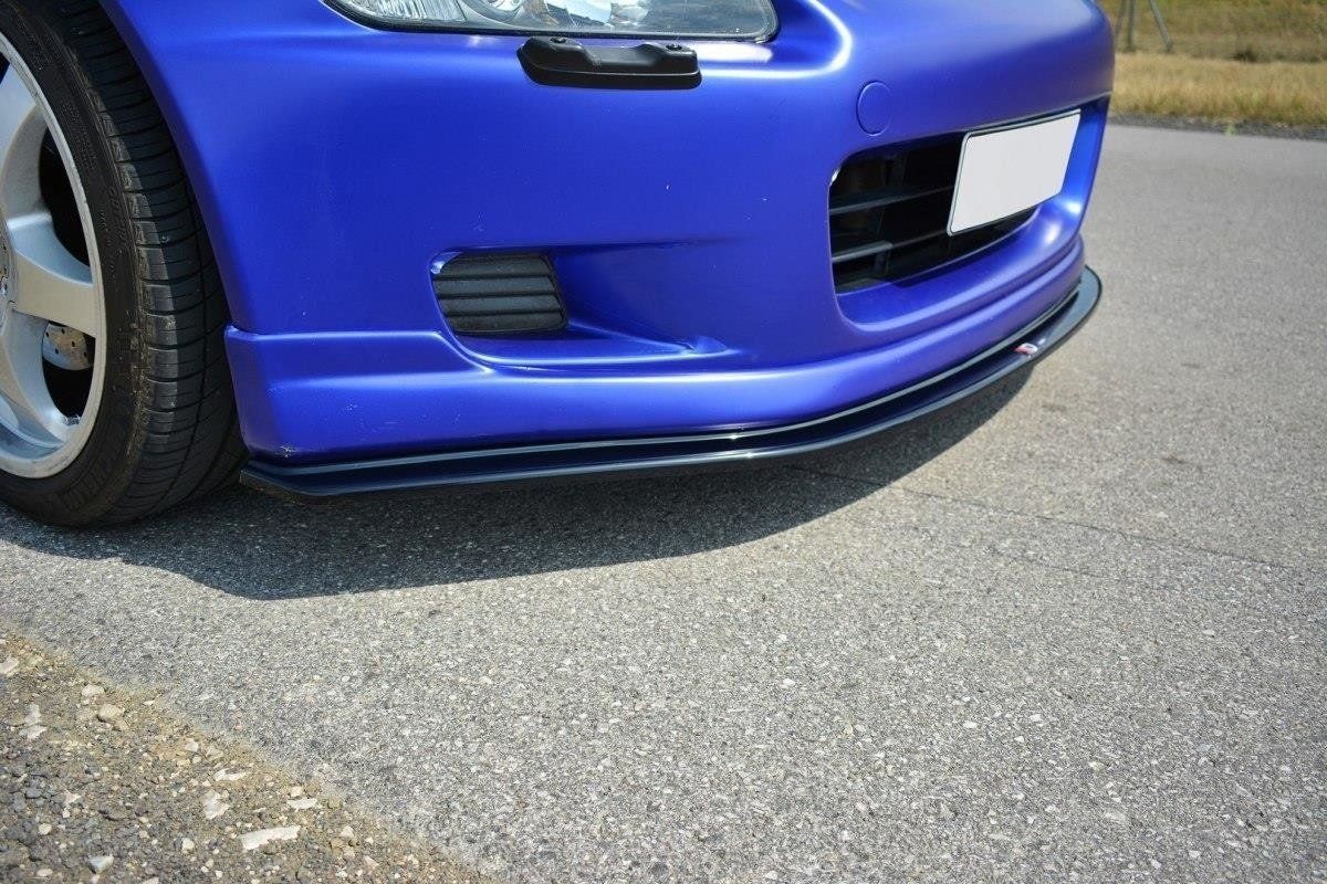 Image of Maxton Voor Bumper Lip V2 Glanzend Zwart ABS Plastic Honda S2000
