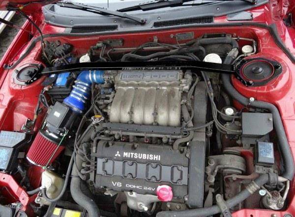 Image of SK-Import Voor Veerpootbrug Zwart Staal Mitsubishi Eclipse