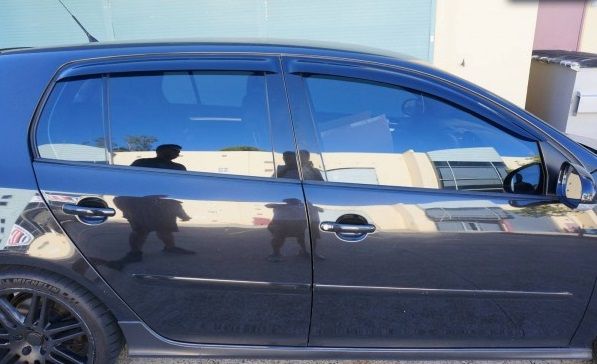 Image of SK-Import Voor en Achter Zijwindscherm Plak 5-Deurs Smoke Kunststof Volkswagen Golf