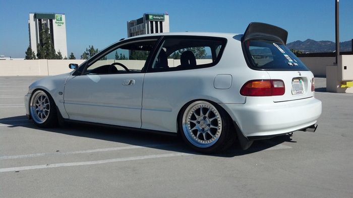 Image of SK-Import Achter Spoiler BackYard Special Style Zwart ABS Plastic Honda Civic