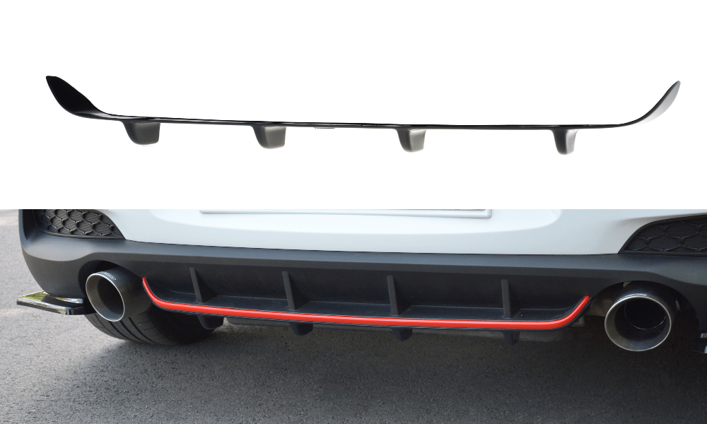 Image of Maxton Achter Diffuser Glanzend Zwart ABS Plastic Hyundai I30