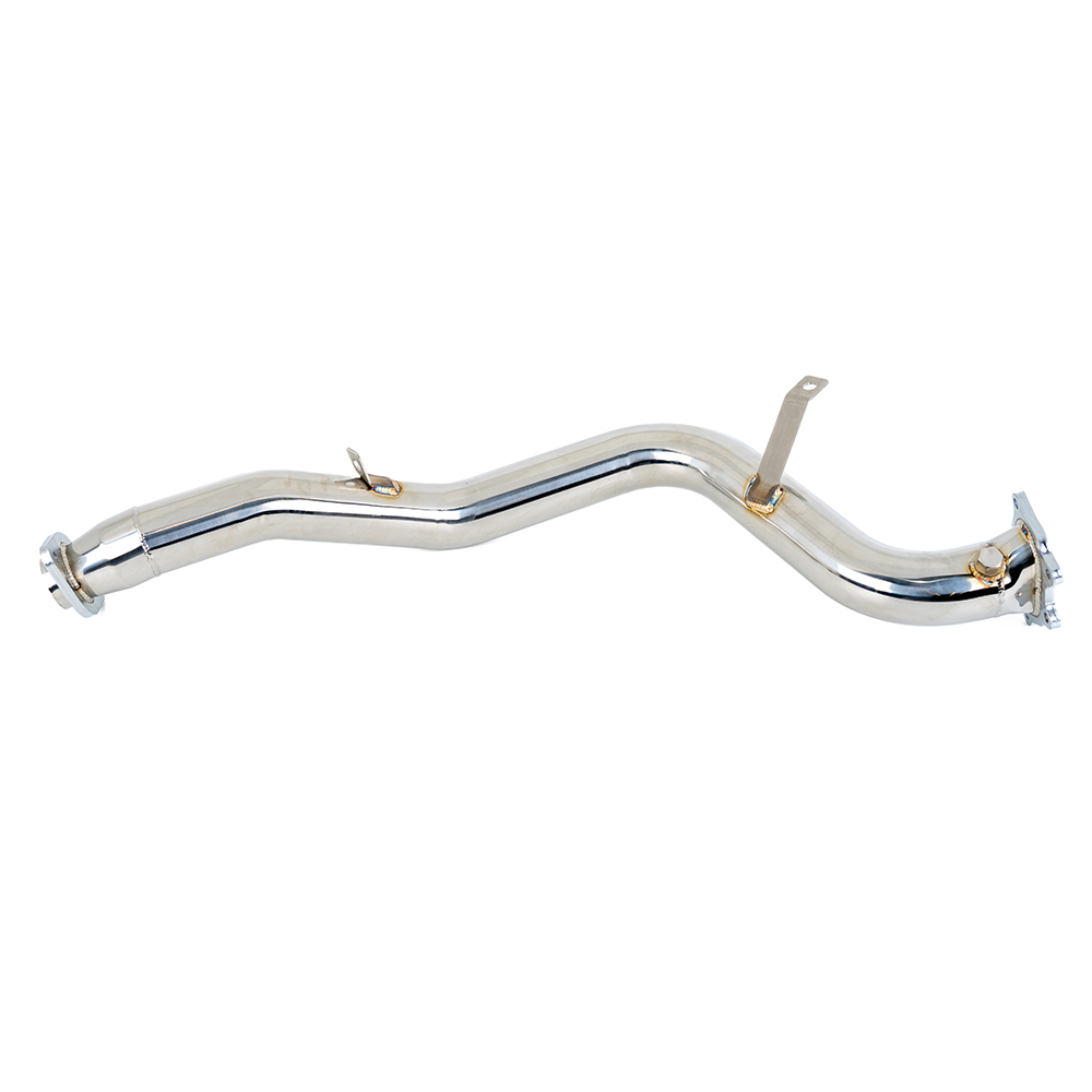 Image of M2 Motorsport Downpipe Gepolijst 76mm Roestvrij Staal Subaru Impreza