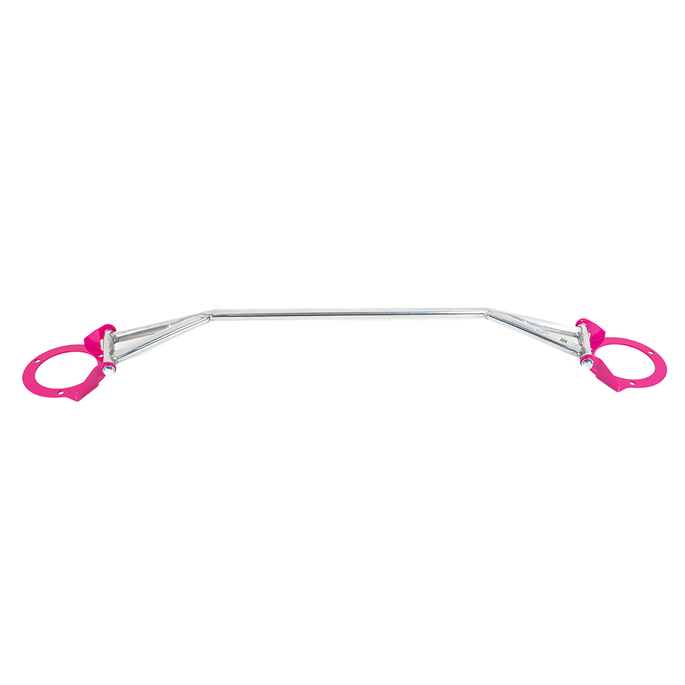 Image of M2 Motorsport Voor Veerpootbrug Roze - Gepolijst Aluminium Subaru Impreza Facelift