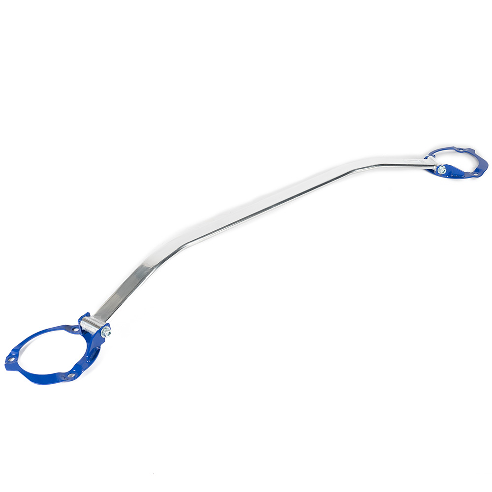 Image of M2 Motorsport Voor Veerpootbrug Gepolijst - Blauw Aluminium Subaru Impreza