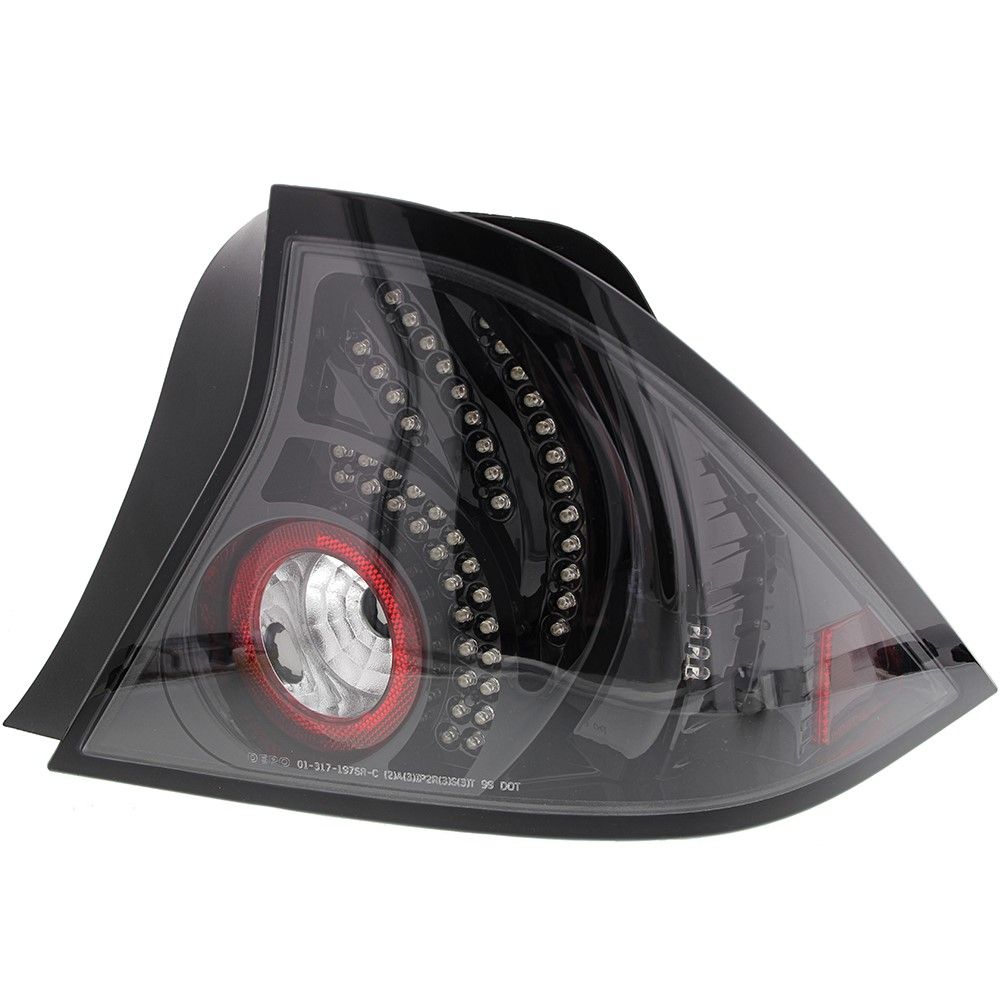 Image of DEPO Achterlichten LED Black Housing Honda Civic