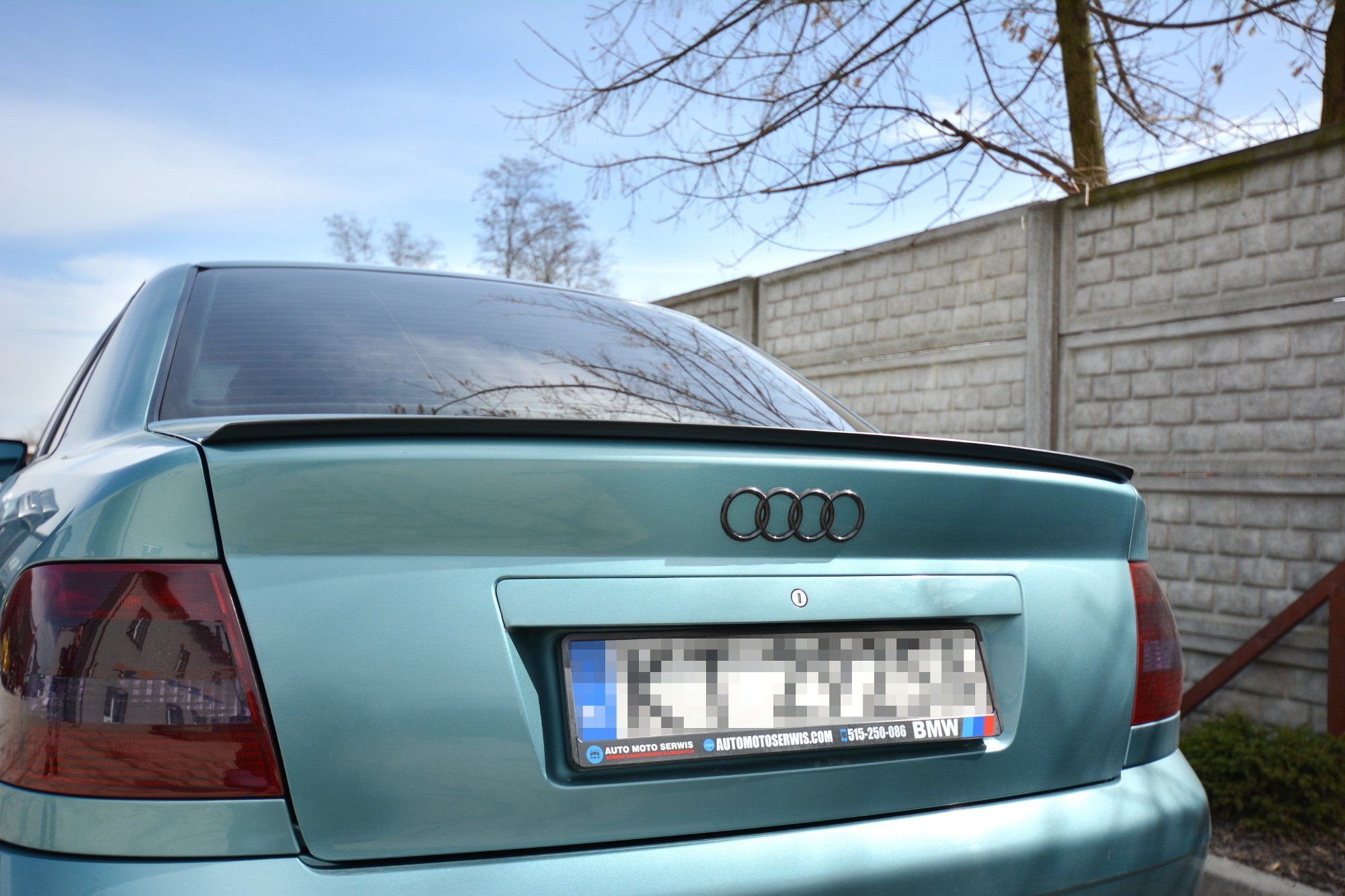 Image of Maxton Achter Spoiler Verlengstuk Glanzend Zwart ABS Plastic Audi A4