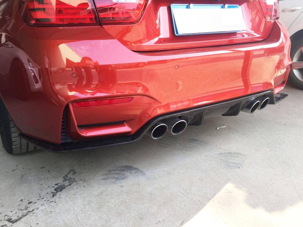 Image of CarbonWorks Achter Diffuser 3D Style Carbon BMW 3-serie,4-serie