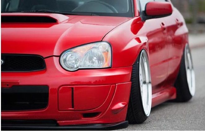 Image of PU Design Voor Mistlampen Covers STI Style Zwart Polyurethane Subaru Impreza