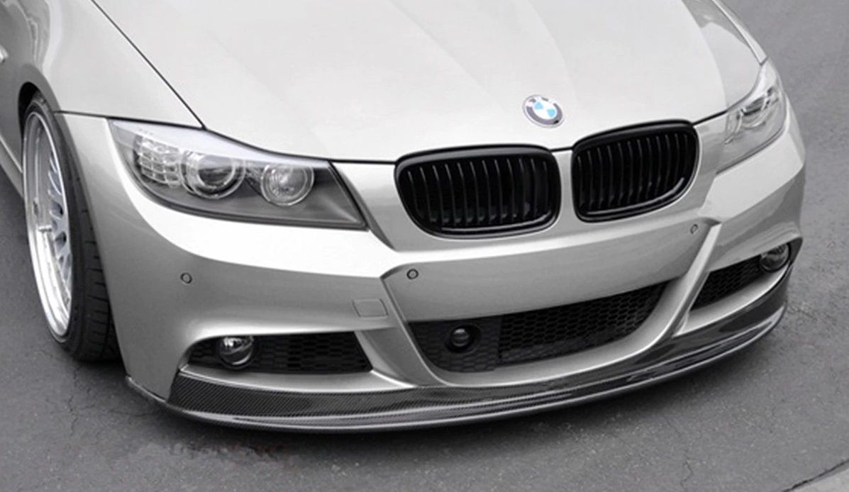 Image of CarbonWorks Voor Bumper Lip M Tech Style Carbon BMW 3-serie LCI