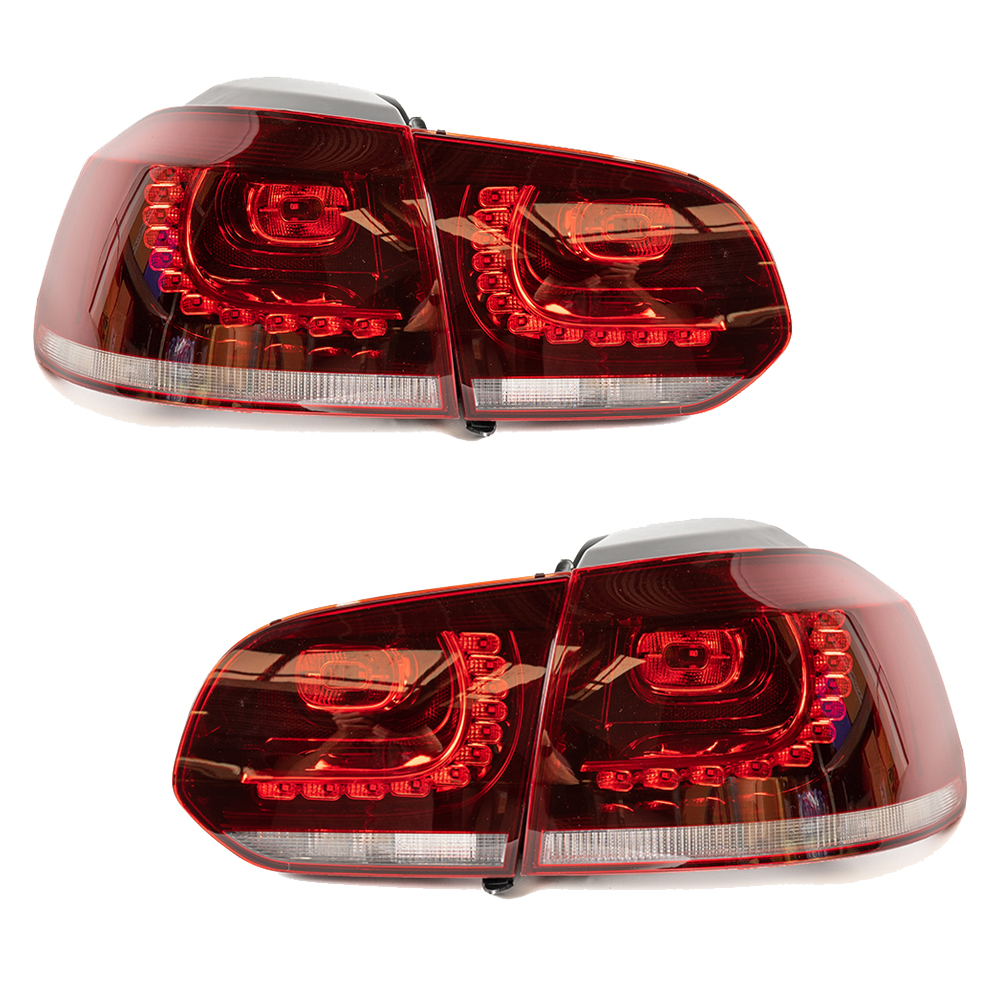 Image of DEPO Achter Achterlichten Rood Glas Volkswagen Golf