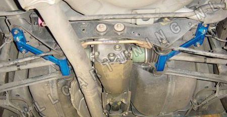 Image of Summit Achter Veerpootbrug Subframe T Reinforcement Blauw Aluminium Subaru Impreza