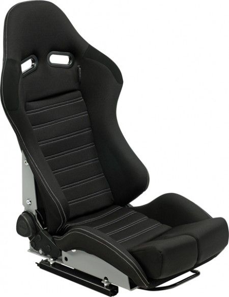 Image of SK-Import Verstelbare Stoel BS5 Witte kruisstiksel Zwart
