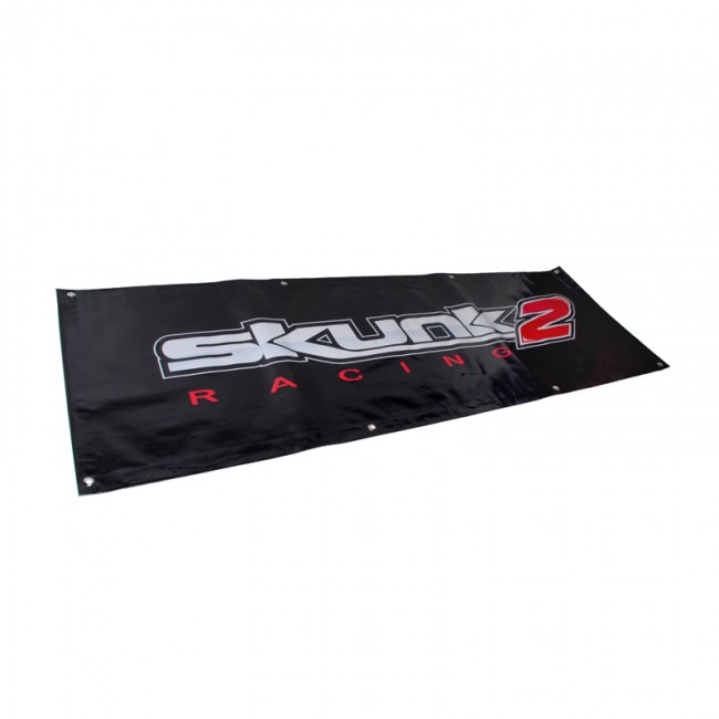 Image of Skunk2 Vlag Racing Zwart Vinyl