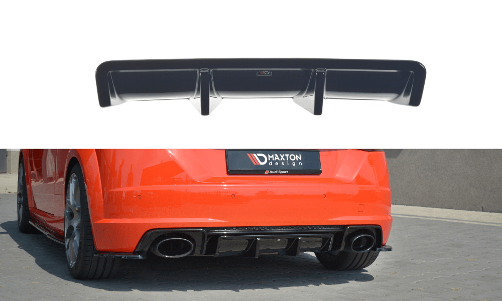 Image of Maxton Achter Diffuser Glanzend Zwart ABS Plastic Audi TT