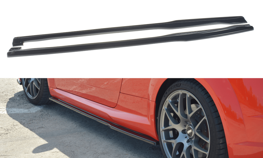 Image of Maxton Side Skirts Glanzend Zwart ABS Plastic Audi TT