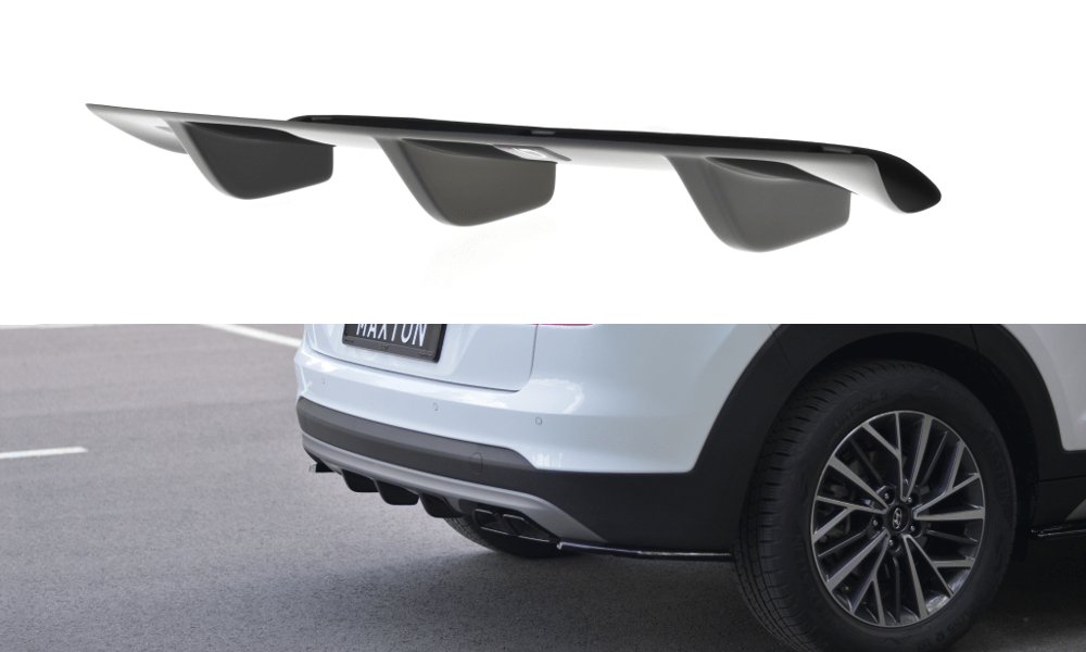 Image of Maxton Achter Diffuser Glanzend Zwart ABS Plastic Hyundai Tucson Facelift