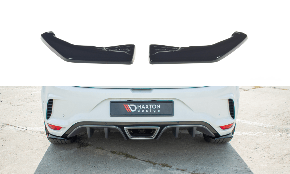 Image of Maxton Achter Bumper Lip Glanzend Zwart ABS Plastic Renault Mégane
