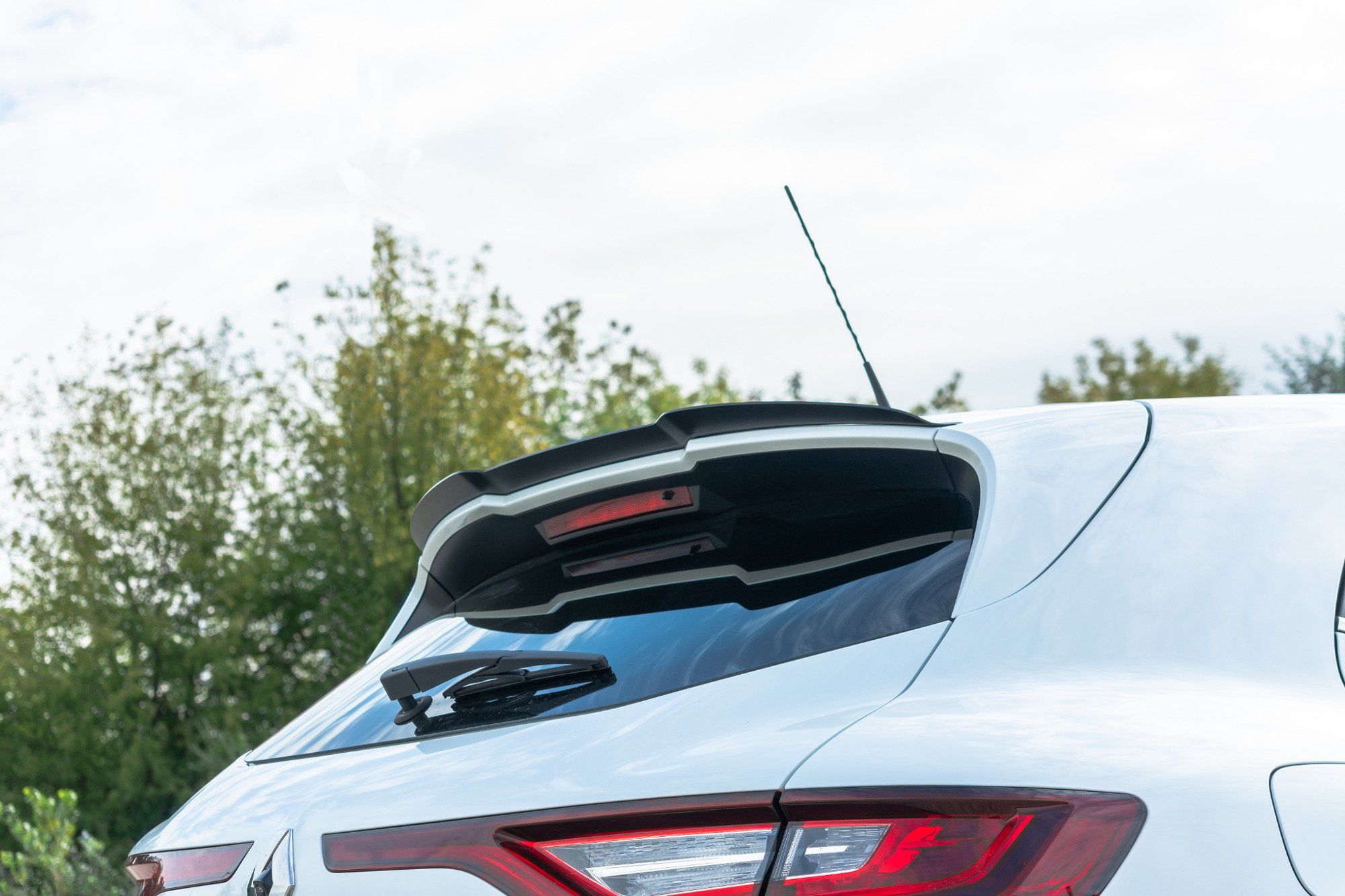 Image of Maxton Achter Spoiler Verlengstuk Glanzend Zwart ABS Plastic Renault Mégane