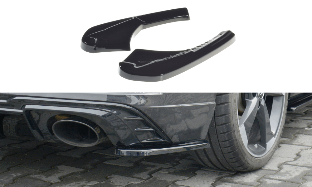 Image of Maxton Achter Bumper Lip Glanzend Zwart ABS Plastic Audi RS3 Facelift