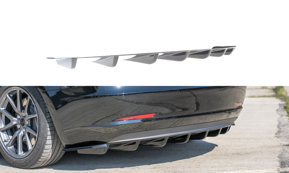 Image of Maxton Achter Diffuser Glanzend Zwart ABS Plastic Tesla Model 3