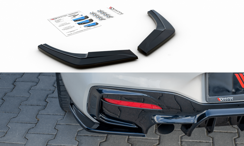Image of Maxton Achter Bumper Lip Glanzend Zwart ABS Plastic BMW 1M LCI